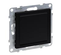 LEGRAND, Seano 765801 Blind Cover for Use of Mosaic Switch Range Inserts, Mosaic Adapter, Cover Plate, Switch Panel, Colour: Black Lacquered
