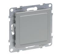 LEGRAND, SEANO Blank Cover for Use of Inserts of the Mosaic Switch Range Mosaic, Mosaic Adapter, Cover Plate, Switch Panel, Colour: Painted Aluminium, 765701