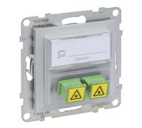 LEGRAND, SEANO SC/APC Single Mode Fibre Optic Socket 2 Fibre Optic Cable Duplex Adaptor Aluminium 765289