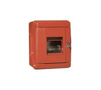 LEGRAND, Security Box Red IP 55 - IK 07 for 4 Modules with Built-in Lock for Locking Key Box 038083