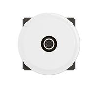 LEGRAND - Single Male TV Socket - TV Wall Socket - Complete with Stand and Plate - White