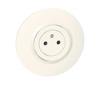 Legrand - Socket 2P+T Surface Dooxie 16A with Round White Plate