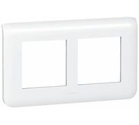 Legrand - Special Mosaic Renovation Finishing Plate 2 x 2 Horizontal modules - White