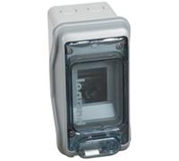 Legrand surface mount distribution IP65 IK09 1-row 3HP 174 x 93 x 109 mm, 601932