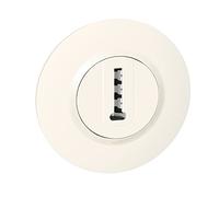 Legrand TEL T BL DEC CPT LEG95058 Telephone Socket in Tee White Complete Deco