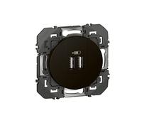 Legrand Typea Dooxie 095287 Dual USB Charger 2.4 A Black