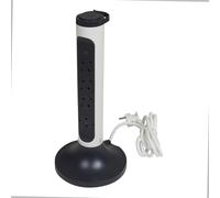 Legrand Vertical Standing Floor Socket 4x2P+A 2m OSB Black (European Socket) - 694505