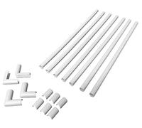 Legrand Wiremold C110S Cordmate 108 Inch 17 Piece Cord Cover Kit, Organizer for Wall, Holds 1 Cord or Cable, Sustainable Packaging, White (1 Pack)