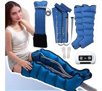 Legs Air Compression Massager - 6 Cavity Pressotherapy Lymphatic Drainage Massager Electric Recovery Boots for Legs, Lymphatic Drainage Blood Circulation & Pain Relief