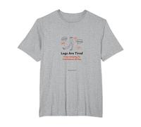 Legs are Tired from Jumping to Conclusions All Day T-Shirt, Men's Big and Tall, Heather Grey, 5X Tall