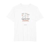 Legs are Tired from Jumping to Conclusions All Day T-Shirt, Men's Big and Tall, White, 6X Tall