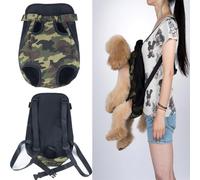 Legs Out Front-Facing Dog Carrier Hands-Free Adjustable Pet Puppy Cat Backpack Carrier for Walking Hiking Bike and Motorcycle