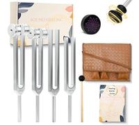 LEGUANG Tuning Forks for Healing Set (128Hz,136.1Hz,256Hz,384Hz)