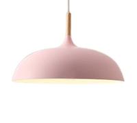 LEGZIT Simple Solid Wood Creative Hanging Lamp,Aluminum Shade Nordic Modern Pendant Light,Office Decoration Lighting Macaron Color Chandelier E27 Screw Mouth Fixtures for Dining Room Bedroom Entran