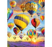 Lehaha 5D Diamond Art Kits for Adults Kids,Diamond Painting Kits Children,DIY Diamond Art Painting Kits,Flower Full Drill Crystal Art,Embroidery Kits Crystal Cross Stitch,Hot Air Balloon(30x40cm)