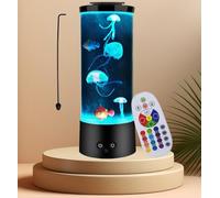 LEHAHA Jellyfish Lamp with 16 Color Changing Relax Mood Light Gift with Remote Control USB/Battery Jellyfish Aquarium for Home Office Table Room Decor Gifts for Kids Adults