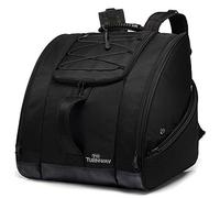 LEHAK TurnWay Ski/Snowboard Boot Bag| Excellent for Store Gear, Jacket, Helmet, Goggles, Gloves & Accessories | Travel with Waterproof Exterior & Bottom, Venting & Grommets for Snow Drainage (Black)