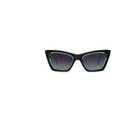 LEHAMI Polarized Acetate Sunglasses for Women Retro Square UV400 Protection Fashion Sunglasses, Dark Green and Grey Gradient A03 Lens, Medium
