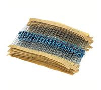 LeHang 1280pcs 64 Values 1 ohm - 10M ohm 1/4W Metal Film Resistors Assortment Kit