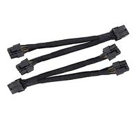 LeHang 2x GPU VGA PCIe 8 Pin Female to Dual 8 Pin (6+2) Male PCI Express Power Sleeved Extension Cable 8Pin (20cm)