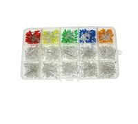 LeHang 750pcs 3mm LED Light Emitting Diodes 15 Colours *50pcs Etc Assortment Kit