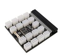 LeHang Breakout Board Adapter Power Supply 1200W PSU GPU Mining 17 Port 6 Pin PCI-E with 6 PCS 6Pin PCI-e to 6+2Pin PCI-e Power Cable