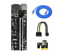 LeHang New Version 009S Plus PCIE Riser 1x to 16x Graphic Extension r for Bitcoin GPU Mining Powered Riser Adapter Card