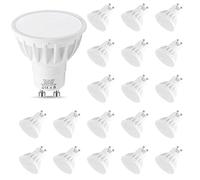 LEHASI 5.5W LED GU10 Bulbs Warm White 3000K, 50W Halogen Equivalent, 500LM, 120° Beam Angle, Non Dimmable, Pack of 20