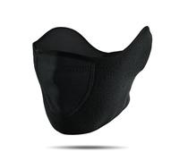LEHEEYWT Half Face Mask, Winter Fleece Ski Mask With Adjustable Velcro, Windproof Breathable Masks For Men Women Cycling Running Snowboarding (Black)