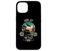 Lehi Utah USA Hotrod Retro Desert Sunset Design Case for iPhone 13