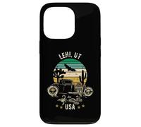 Lehi Utah USA Hotrod Retro Desert Sunset Design Case for iPhone 13 Pro