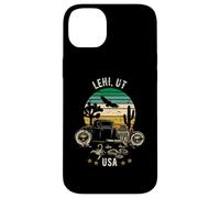 Lehi Utah USA Hotrod Retro Desert Sunset Design Case for iPhone 14 Plus