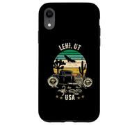 Lehi Utah USA Hotrod Retro Desert Sunset Design Case for iPhone XR