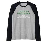 Lehman Brothers 2008 Making History ONE Collapse at A TIME Raglan Baseball Tee