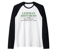 Lehman Brothers 2008 Making History ONE Collapse at A TIME Raglan Baseball Tee
