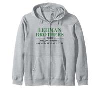 Lehman Brothers 2008 MAKING HISTORY ONE COLLAPSE AT A TIME Zip Hoodie