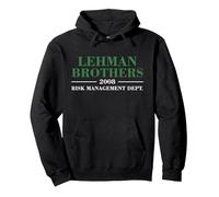 Lehman Brothers 2008 Risk Management Dept Pullover Hoodie, Adult Unisex, Black, XX-Large