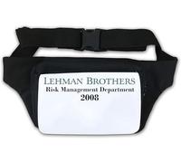 Lehman Brothers Risk Management Department 2008 Financial Crisis Waist Bag Fanny Pack White