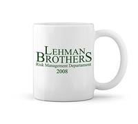Lehman Brothers Risk Management Department 2008 White Coffee Mug