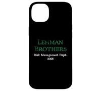 Lehman Risk Mangement Dept White Distressed Lehman Vintage Case for iPhone 14 Plus