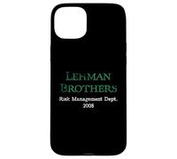 Lehman Risk Mangement Dept White Distressed Lehman Vintage Case for iPhone 15 Plus