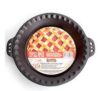 Lehman's Extra Deep Pie Pan - Pre-Seasoned Cast Iron Bakeware with Crimped Edges 10.25 inches