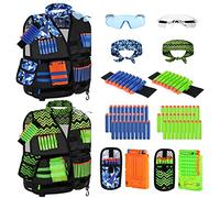 Lehoo Castle 2 Pack Kids Tactical Vest Kit for Nerf Guns N-Strike Elite