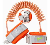 Lehoo Castle Baby Reins Anti Lost Wrist Link,Toddler Reins with Lock for Walking, Child Safety Harness Walking Leash for Children Boys and Girls (Orange)