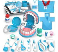 Lehoo Castle Doctors Set for Kids, Dentist Toys for Kids, Role Play Toys for 3+ Year Old Girls, Doctors Kit Gifts for 3-8 Year Old Toddlers(Blue)