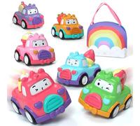 Lehoo Castle Pull Back Toy Cars for Toddlers - Dessert Car Gifts Age 1+
