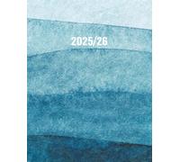Lehrerplaner 2025 2026: Großer Schuljahresplaner I A4 I 170 Seiten inkl. vielen Extras I 1 Woche pro Doppelseite I Design Aquarell Blau