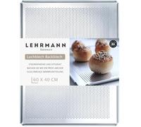 LEHRMANN Perforated Sheet 60 x 40 cm Baking Tray Plate Pastry Compartible/Replacement for MIWE WISHEU