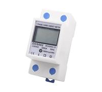 lehua 1 Piece Energy KWh Meter Energy Meter Electronic Energy KWh Meter Single Phase Two Wire LCD Backlight Digital Display Single Phase AC 230V Electric Din Rail