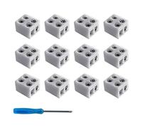 lehua 12PCS Led Strip Light Connectors Solderless 2Pin 8mm LED Connectors Strip to Wire for 5-24v Single Color LED Light Tape